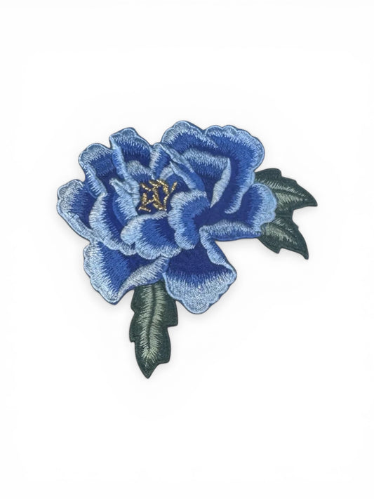 Parche flor Azul