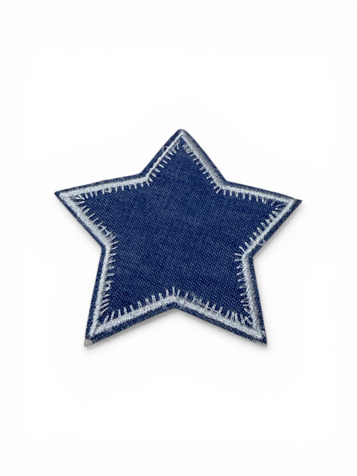 Parche estrella denim